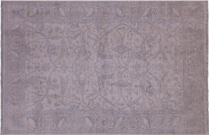 Turkish Oushak Hand-Knotted Wool Rug