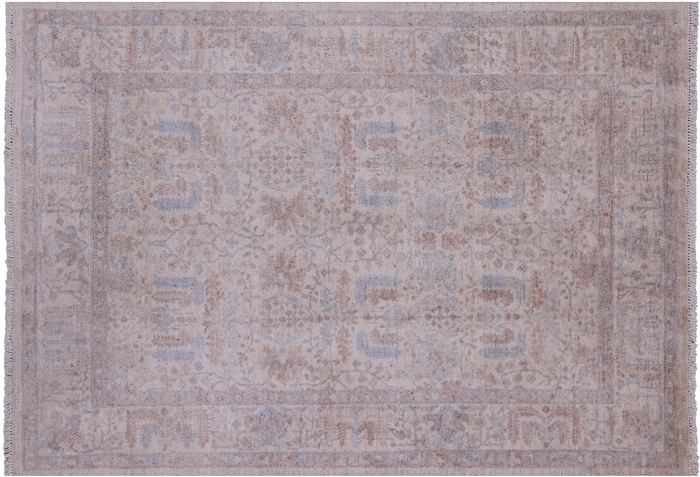 Turkish Oushak Handmade Wool Rug