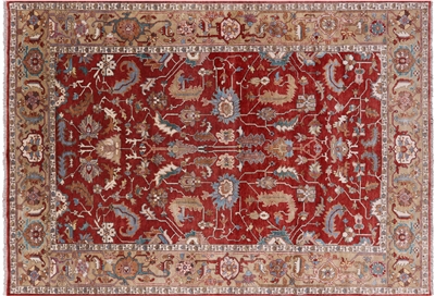 Fine Heriz Serapi Hand-Knotted Wool Rug