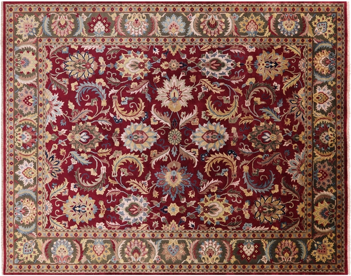 Hand Knotted Persian Tabriz Wool Rug