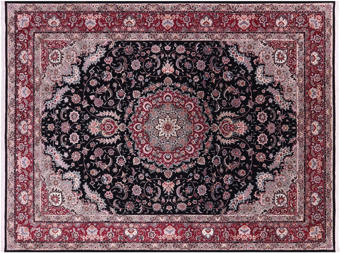 Handmade Persian Tabriz Wool & Silk  Rug