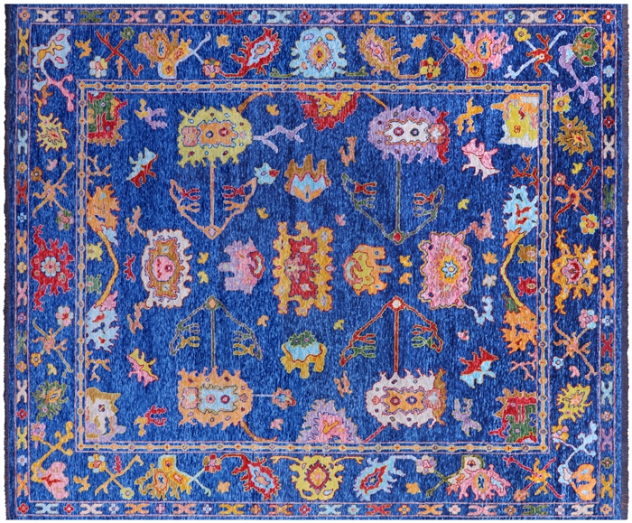 Handmade Turkish Oushak Wool Rug