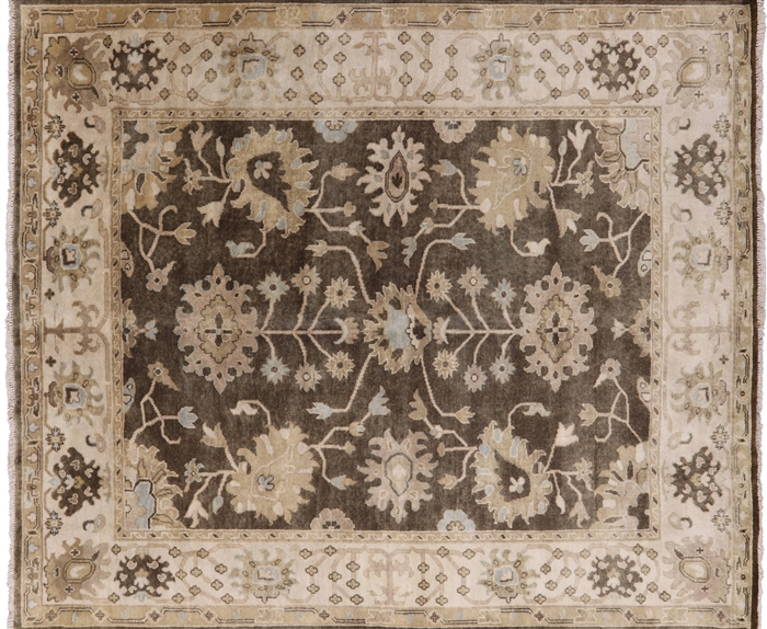 Turkish Oushak Handmade Wool Area Rug