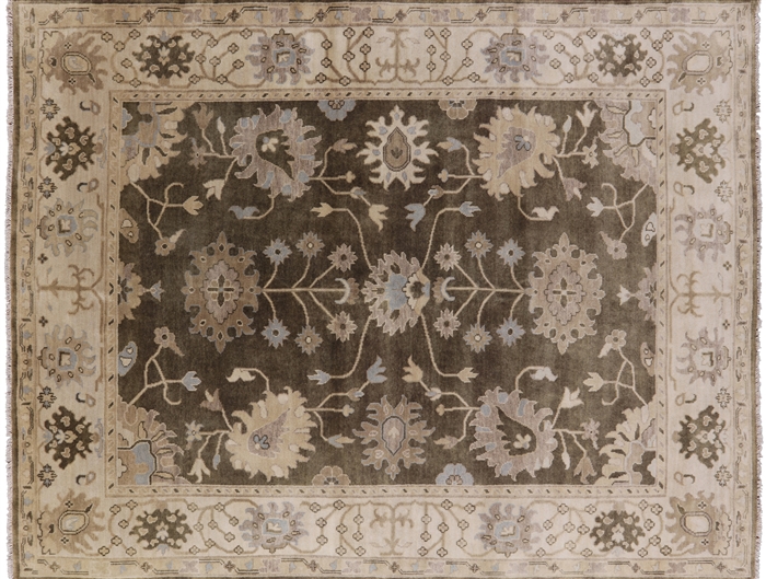 Oushak Hand Knotted Wool Area Rug