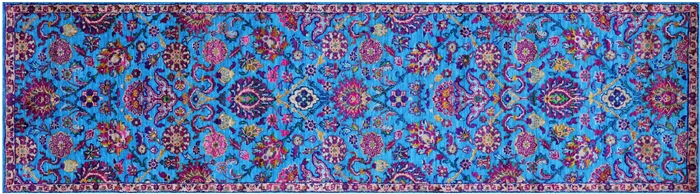 Runner Persian Tabriz Handmade Wool & Silk Rug