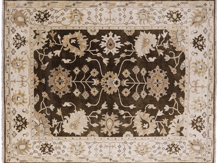 Oushak Hand Knotted Wool Area Rug