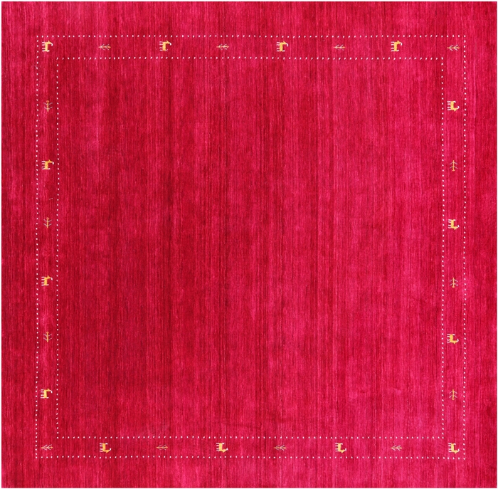 Square Persian Gabbeh Handmade Wool Rug