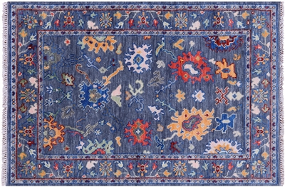 Turkish Oushak Hand Knotted Wool Rug