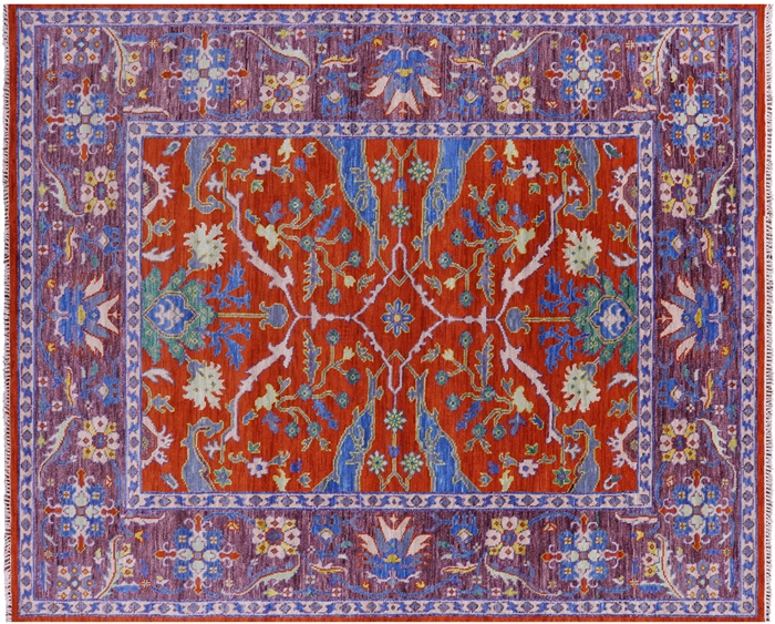 Handmade Turkish Oushak Wool Rug