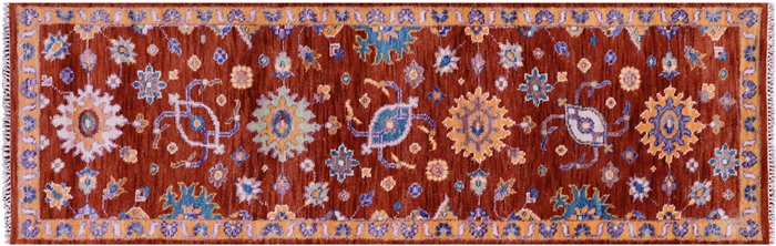 Runner Turkish Oushak Handmade Wool Rug