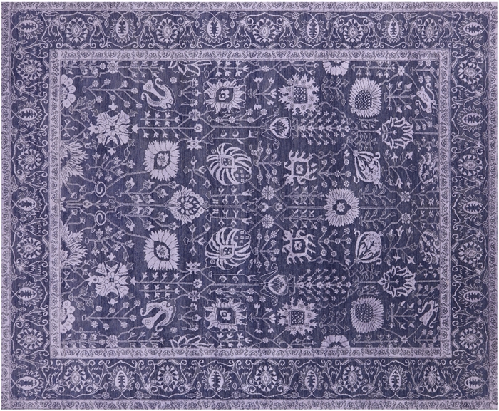 Persian Tabriz Wool & Silk Hand Knotted Rug