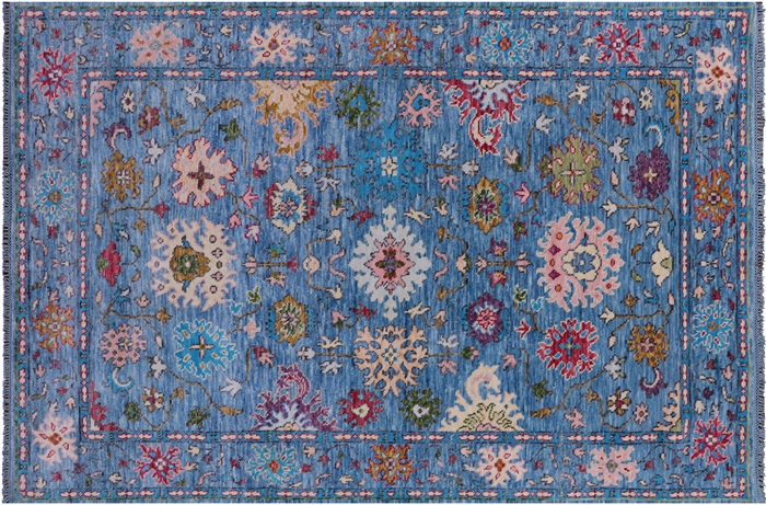 Handmade Turkish Oushak Wool Rug