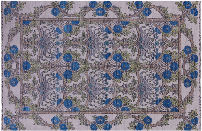 Handmade William Morris Wool Rug