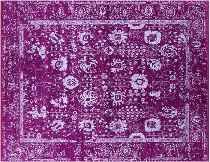 Handmade Persian Tabriz Wool & Silk Rug