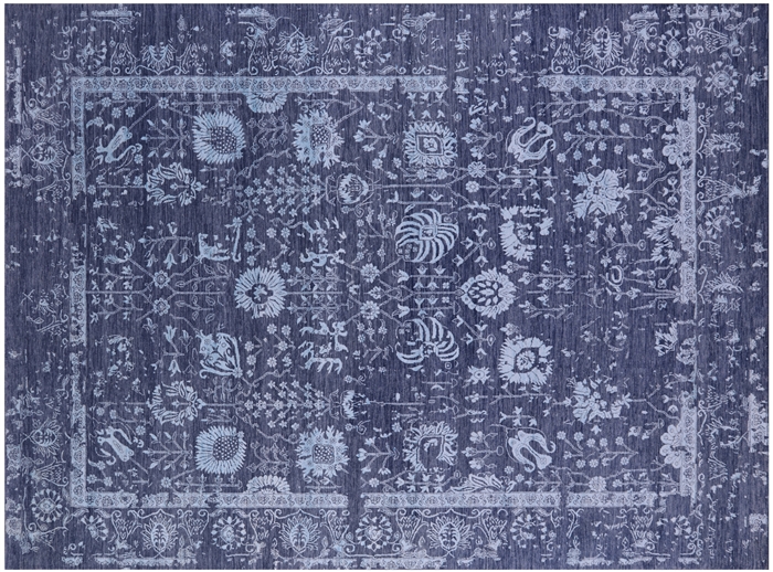 Persian Tabriz Handmade Wool & Silk Rug