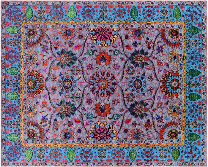 Wool & Silk Persian Tabriz Handmade Rug