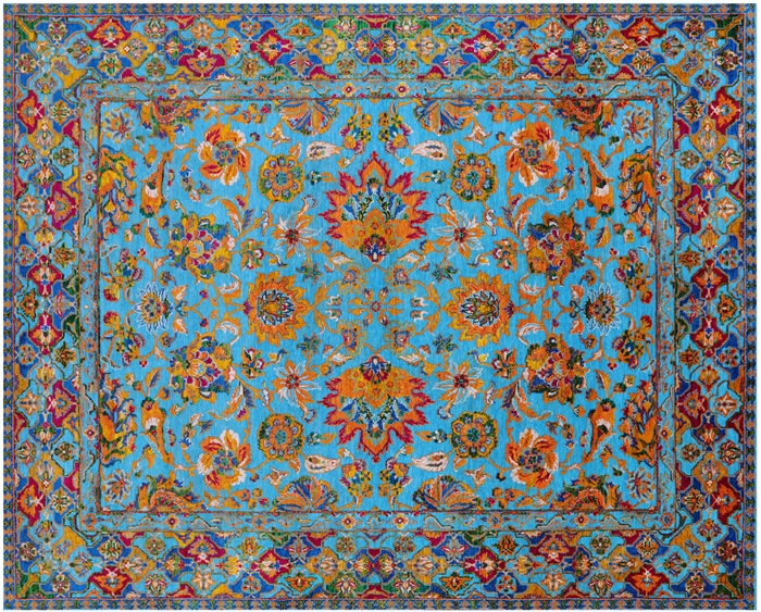 Wool & Silk Persian Tabriz Handmade Rug