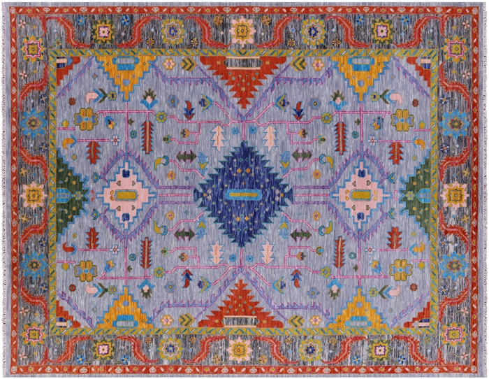 Kazak Hand Knotted Wool Rug