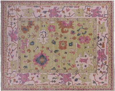 Handmade Turkish Oushak Wool Rug