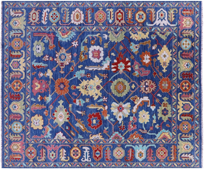 Handmade Turkish Oushak Wool Rug