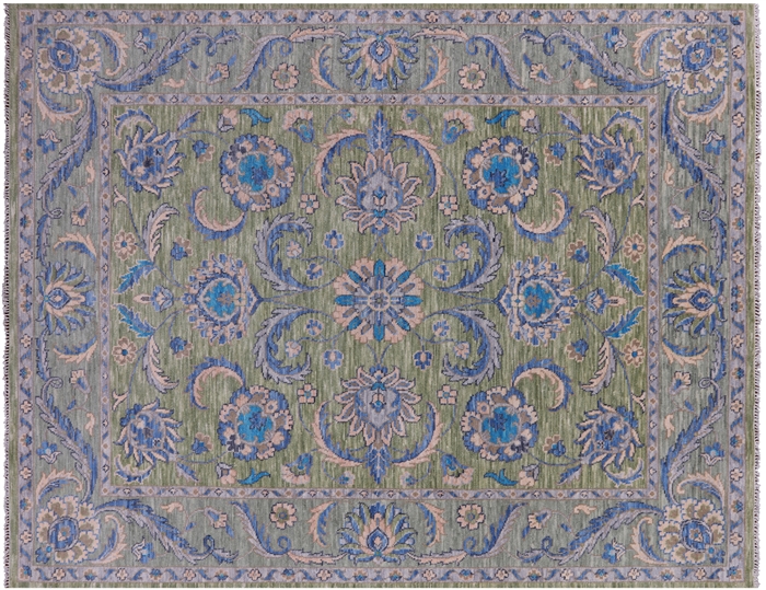 Hand Knotted Persian Tabriz Wool Rug