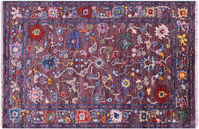 Turkish Oushak Handmade Wool Rug