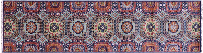 Mamluk Hand-Knotted Wool Runner Rug