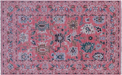 Hand Knotted Turkish Oushak Wool Rug