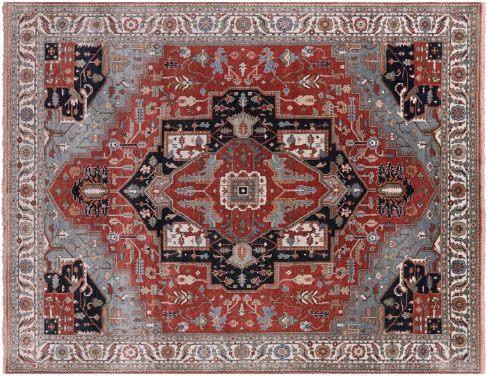 Handmade Persian Fine Serapi Wool Rug