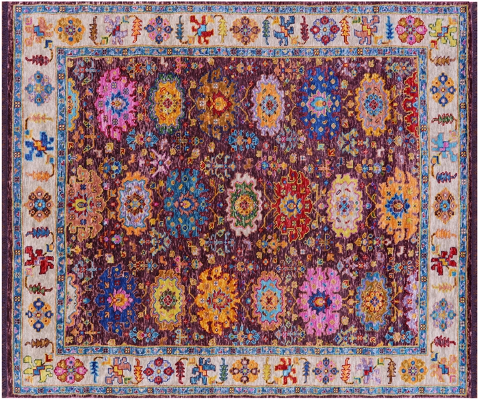 Turkish Oushak Handmade Wool Rug