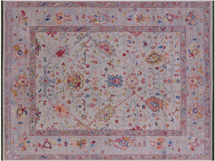 Turkish Oushak Handmade Wool Rug