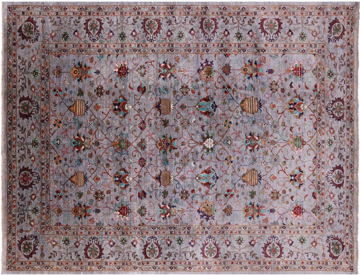 Hand Knotted Persian Tabriz Wool Rug