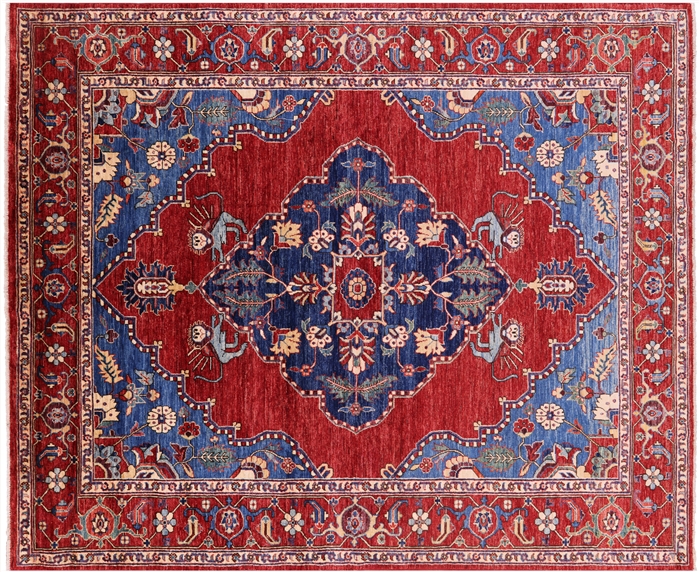 Handmade Super Heriz Serapi Wool Rug