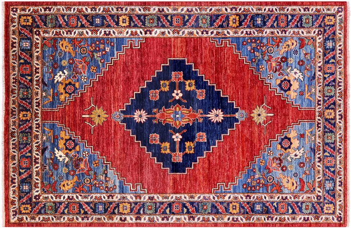 Hand Knotted Super Heriz Serapi Wool Rug