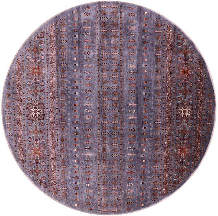 Round Khorjin Super Kazak Handmade Wool Rug