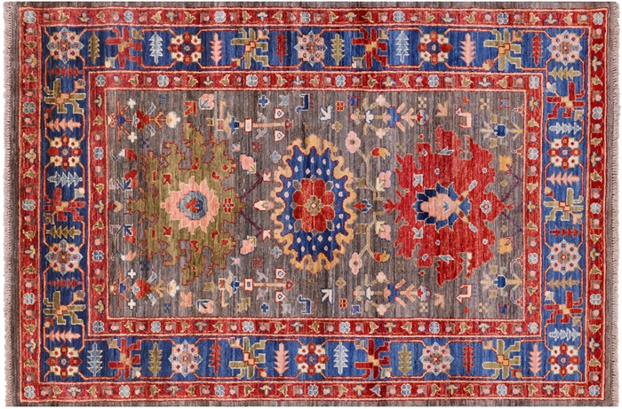 Hand Knotted Super Heriz Serapi Wool Rug