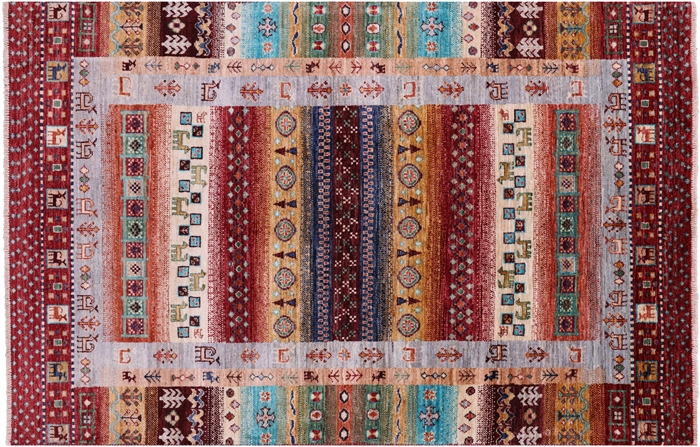 Persian Gabbeh Tribal Hand Knotted Wool Rug
