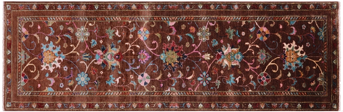 Persian Tabriz Handmade Wool Runner Rug