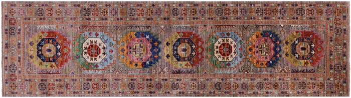 Fine Turkmen Handmade Wool Runner Rug