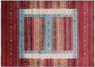 Hand Knotted Tribal Persian Gabbeh Wool Rug