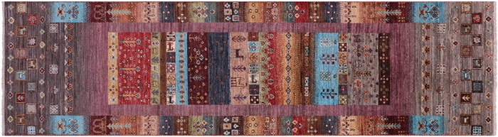 Runner Tribal Persian Gabbeh Handmade Wool Rug