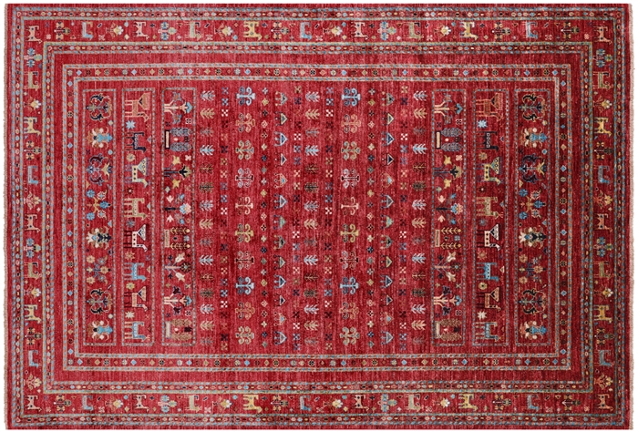 Tribal Persian Gabbeh Hand Knotted Wool Rug