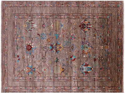 Persian Tabriz Handmade Wool Rug 5' 1" X 6' 8" - Q17019