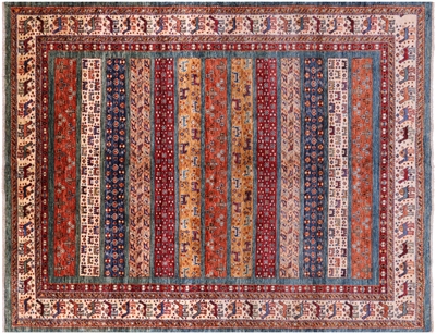 Tribal Persian Gabbeh Handmade Wool Rug 5' 6" X 7' 4" - Q17099