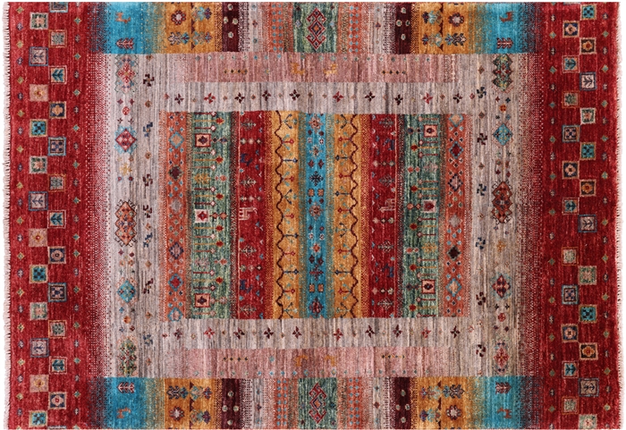 Tribal Persian Gabbeh Handmade Wool Rug