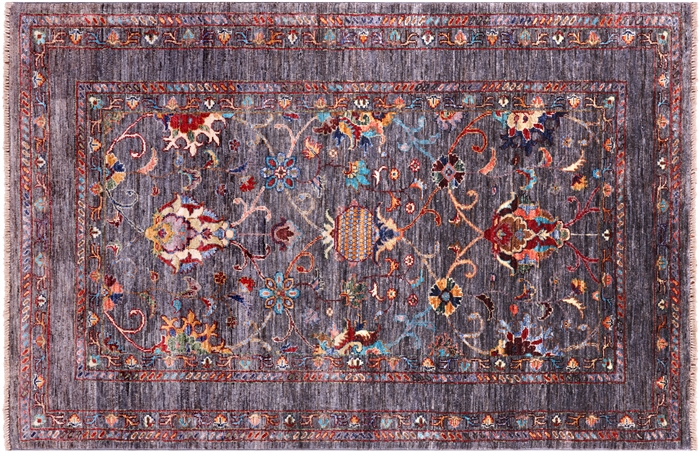 Persian Tabriz Hand Knotted Wool Rug