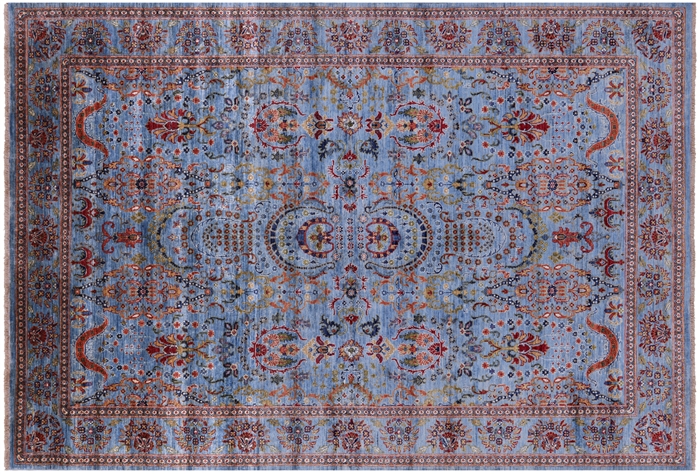 Hand-Knotted Persian Tabriz Wool Rug