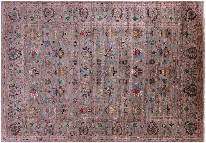 Persian Tabriz Hand Knotted Wool Rug