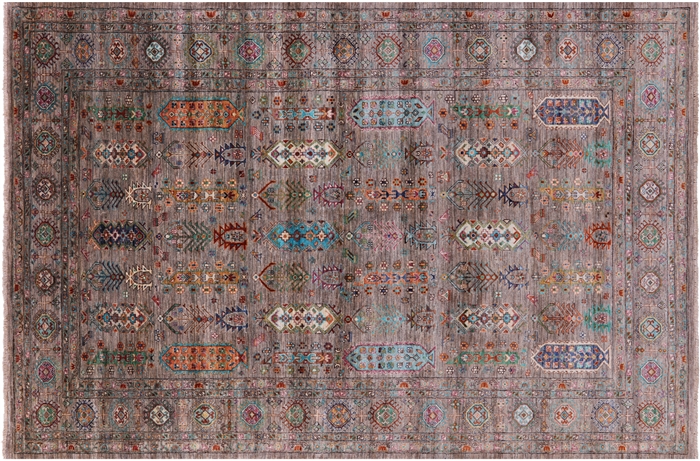 Handmade Fine Turkmen Ersari Wool Rug