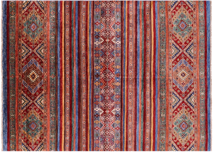 Super Kazak Khorjin Hand Knotted Wool Rug